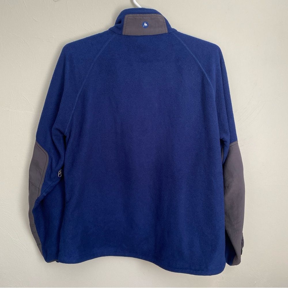 Marmot Men’s Navy Blue Polartec  Fleece Jacket Size XL Full Zip Hiking Pockets - Picture 2 of 14